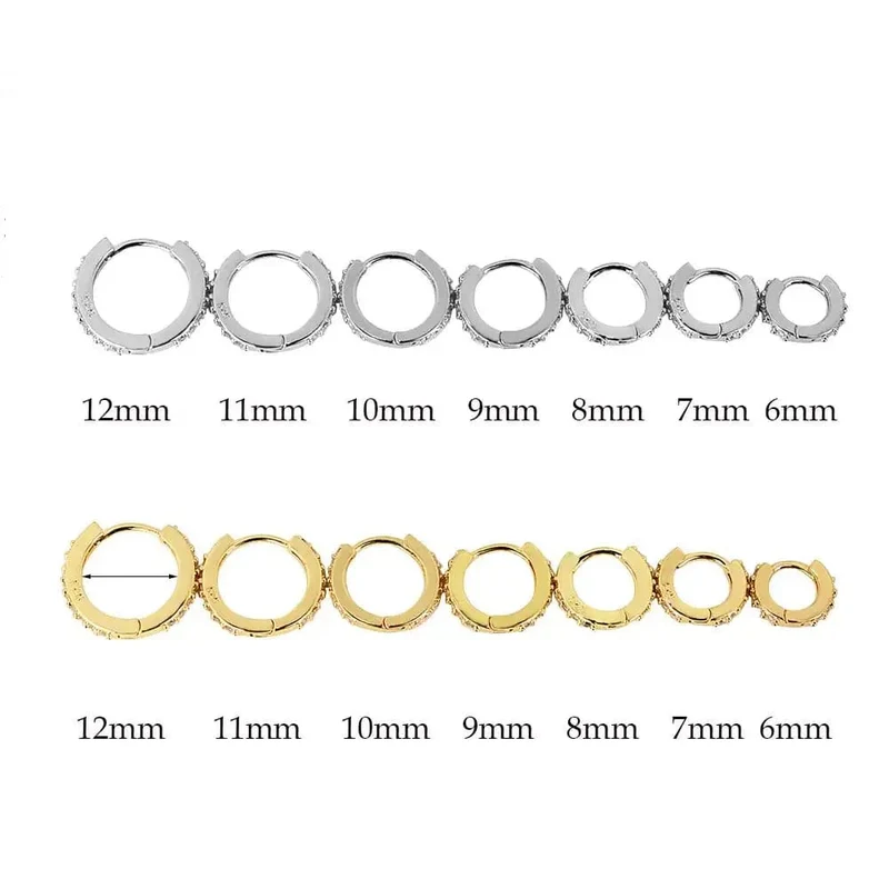 1 Paar Edelstahl Minimal Creolen Kristall Zirkonia Kleine Huggie Dünne Knorpel Ohrringe Helix Tragus Piercing Schmuck