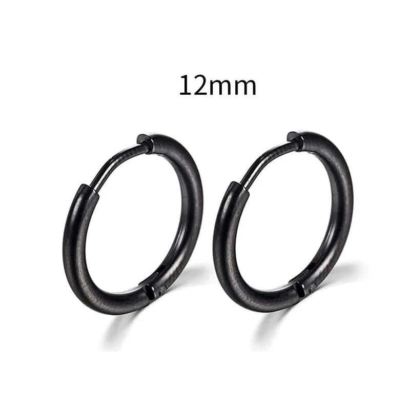 2022 neue Einfache Edelstahl Kleine Creolen für Frauen Männer Knorpel Ohr Piercing Schmuck Pendientes Hombre Mujer