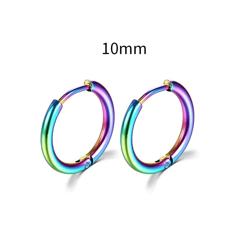 2022 neue Einfache Edelstahl Kleine Creolen für Frauen Männer Knorpel Ohr Piercing Schmuck Pendientes Hombre Mujer