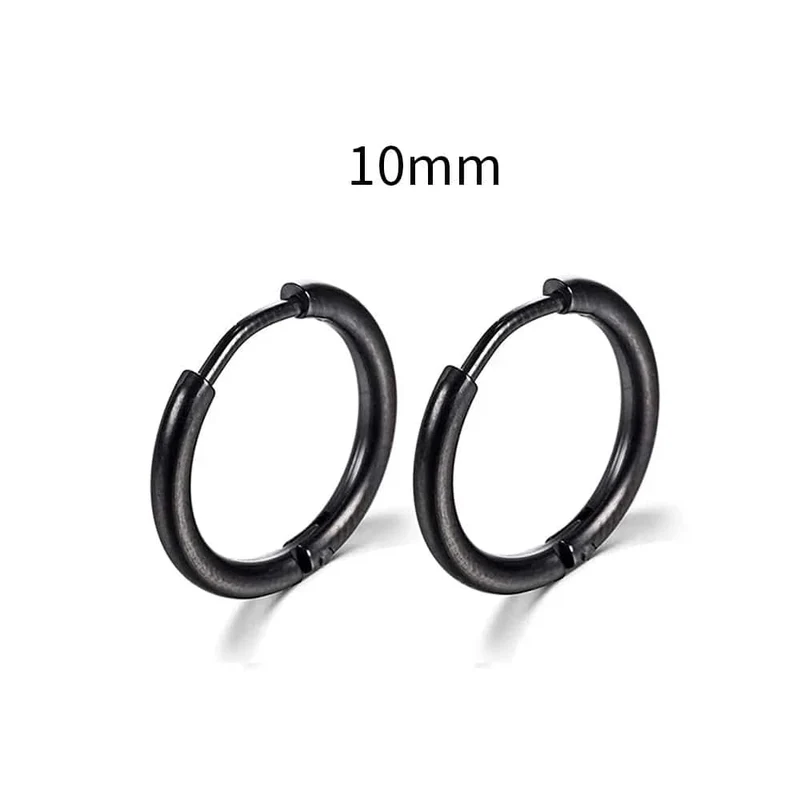 2022 neue Einfache Edelstahl Kleine Creolen für Frauen Männer Knorpel Ohr Piercing Schmuck Pendientes Hombre Mujer