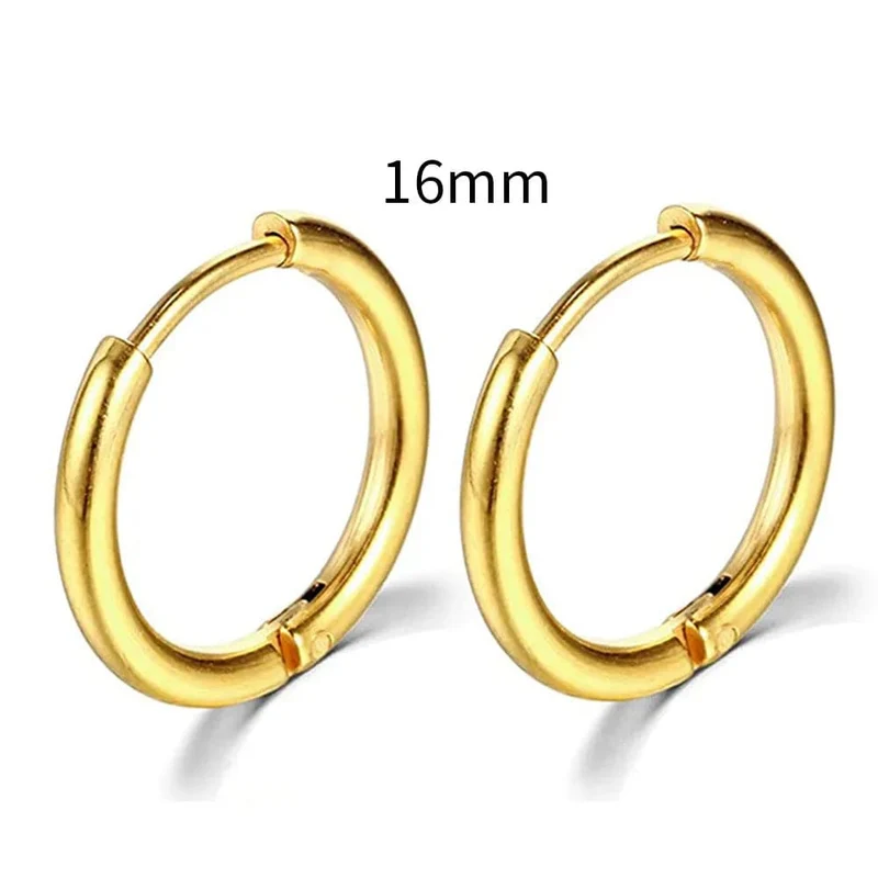 2022 neue Einfache Edelstahl Kleine Creolen für Frauen Männer Knorpel Ohr Piercing Schmuck Pendientes Hombre Mujer