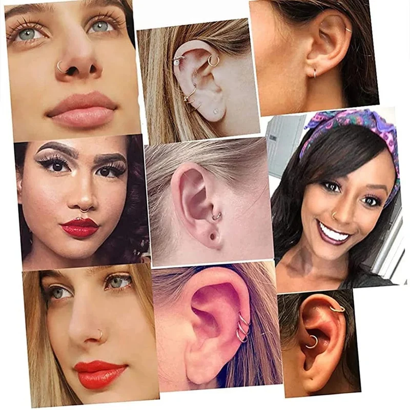 2022 neue Einfache Edelstahl Kleine Creolen für Frauen Männer Knorpel Ohr Piercing Schmuck Pendientes Hombre Mujer