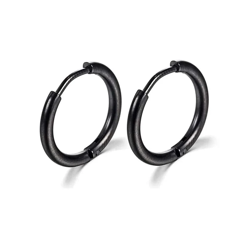 2022 neue Einfache Edelstahl Kleine Creolen für Frauen Männer Knorpel Ohr Piercing Schmuck Pendientes Hombre Mujer
