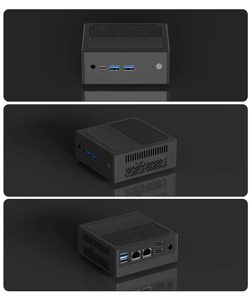 Neuer Mini-PC der 12. Generation, Windows 11, Intel N100-Prozessor, 8 Gb Ddr5 4800 Mhz, 256 Gb, Tasche, 12 V, Dual