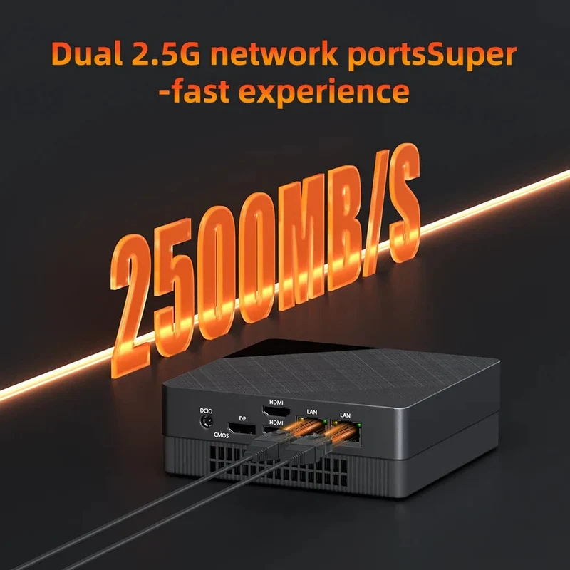 Mini-PC-Computer Gaming AMD Ryzen7 5825U 4800H 5800H 4500U Tasche Dual HDMI LAN WIFI6 BT5.2 NUC Büro Schreibtisch Computer DDR4 NVMe