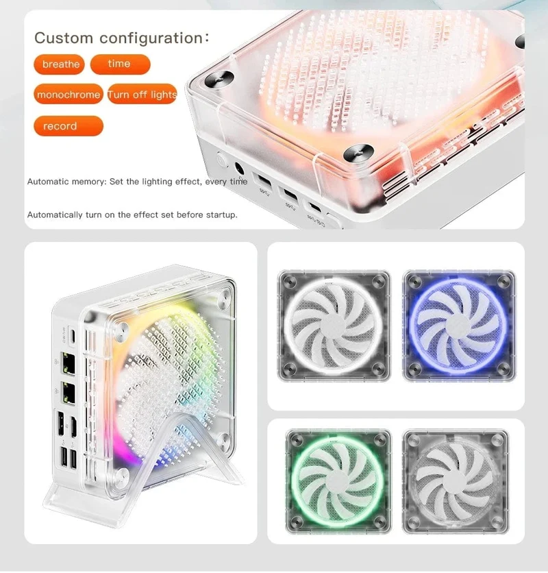 FIREBAT MN56 MINIPC AMD R7-7735HS 7940HS 7840HS Mini-PC Bunter Gamer 16 GB 512 GB DDR5 RJ45 Desktop-Gaming-Computer BT5.2 WIFI6