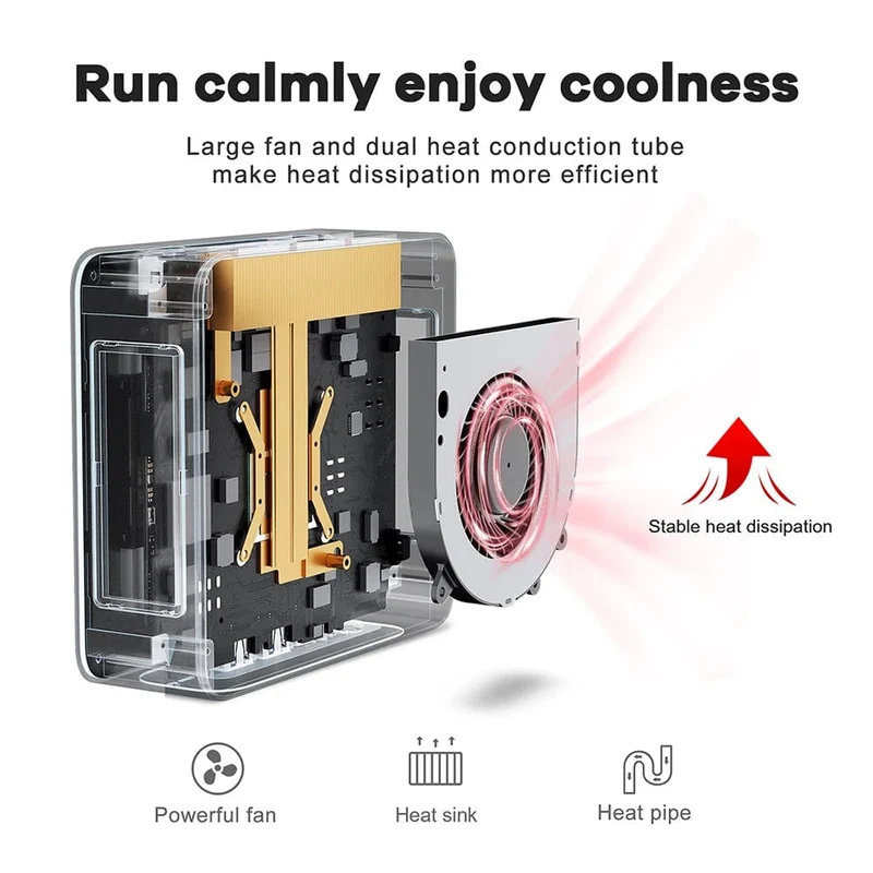Beelink Mini PC SER5 Max AMD Ryzen 7 5800H DDR4 16G 500G NVME SSD 32G 500G SER5 Pro 32G 1T WiFi6 4K Typ-C Gaming-Mini-Computer