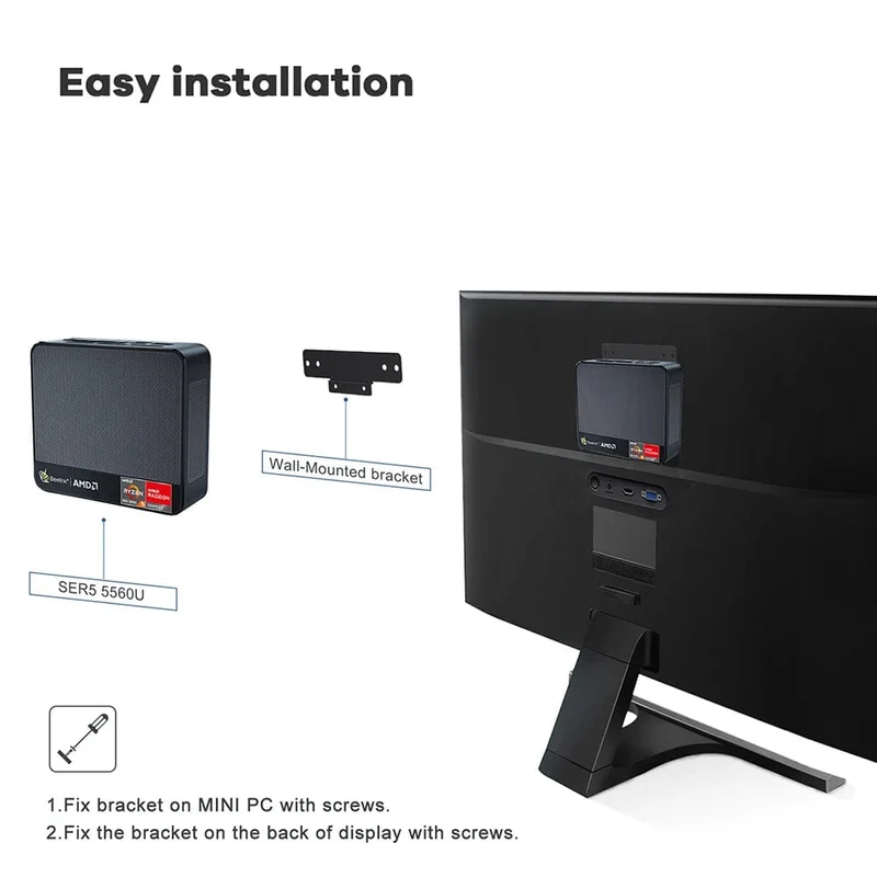 Beelink Mini PC SER5 Max AMD Ryzen 7 5800H DDR4 16G 500G NVME SSD 32G 500G SER5 Pro 32G 1T WiFi6 4K Typ-C Gaming-Mini-Computer