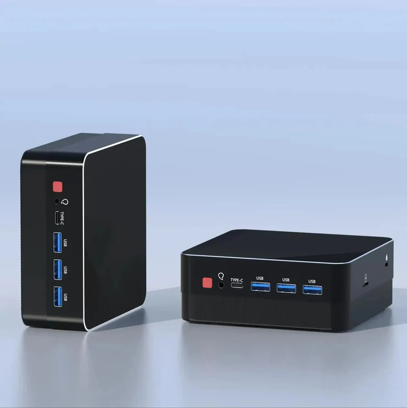Mini-PC Computer Gaming AMD Ryzen7 5825U R5 4500U Tasche Dual HDMI LAN WIFI6 4800H 5800H NUC Büro DDR4 NVMe Vier Display