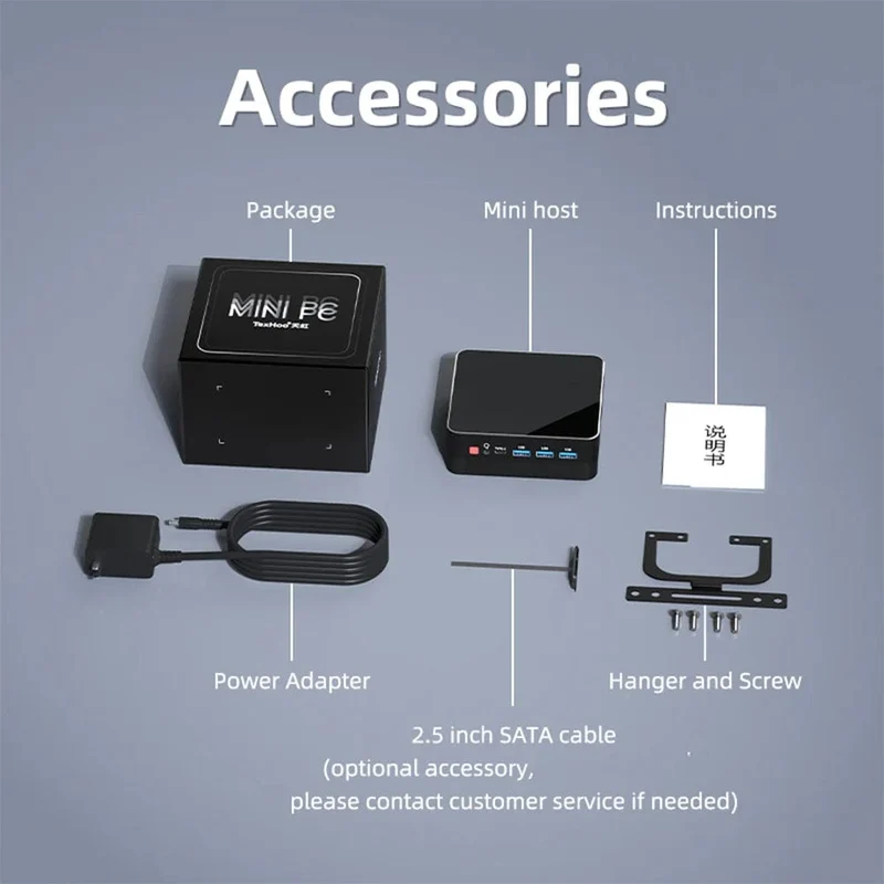 Mini-PC Computer Gaming AMD Ryzen7 5825U R5 4500U Tasche Dual HDMI LAN WIFI6 4800H 5800H NUC Büro DDR4 NVMe Vier Display