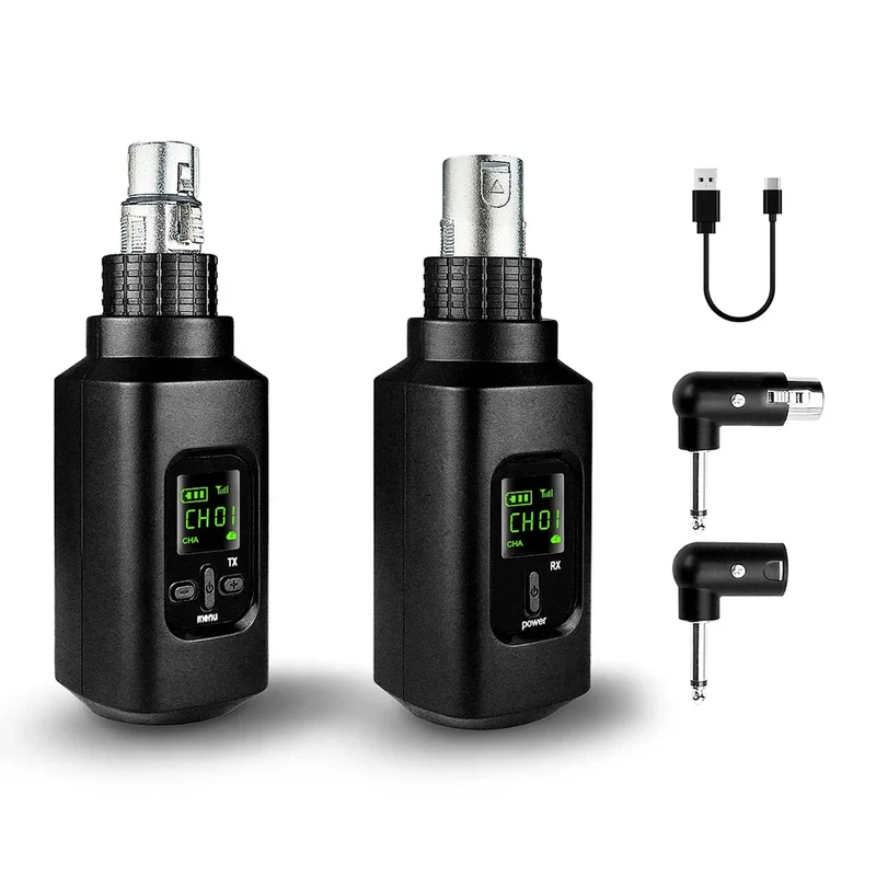 Drahtloser Mikrofonkonverter XLR-Sender und -Empfängermikrofon Drahtloses System für dynamisches Mikrofon für kabelgebundenes Mikrofon