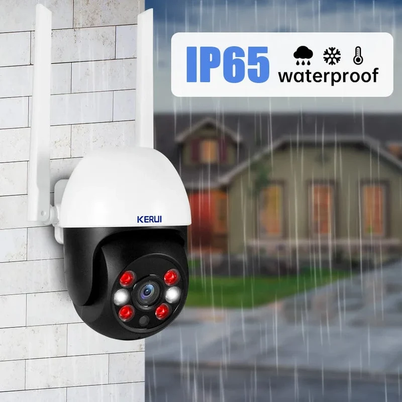KERUI 5MP 8MP 4K PTZ WiFi IP-Kamera Tuya Smart Home Security im Freien Dualobjektiv 10MP 5K-Kamera CCTV-Videoüberwachung