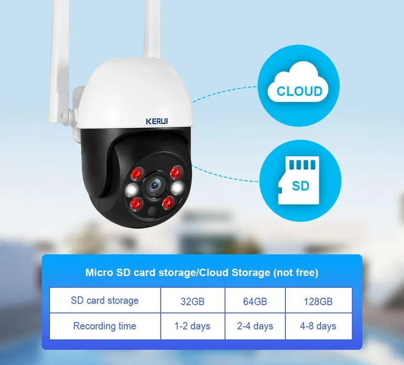 KERUI 5MP 8MP 4K PTZ WiFi IP-Kamera Tuya Smart Home Security im Freien Dualobjektiv 10MP 5K-Kamera CCTV-Videoüberwachung