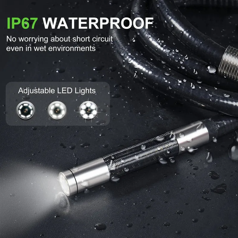 3.9mm/5.5mm/8.5mm Gelenk-Endoskop 2-Wege 420-Grad-Lenkung Industrie-Endoskop 5" IPSScreen wasserdichte Videokamera für