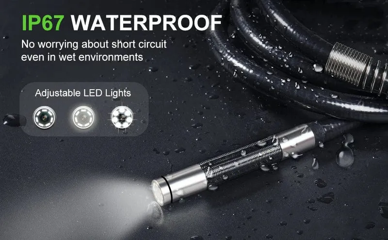 3.9mm/5.5mm/8.5mm Gelenk-Endoskop 2-Wege 420-Grad-Lenkung Industrie-Endoskop 5" IPSScreen wasserdichte Videokamera für