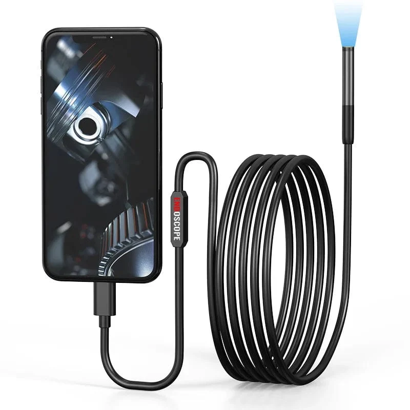 KERUI 2MP Einzel-/Doppelobjektiv-Endoskop Android Mini-Inspektionskamera für iPhone Wasserdichtes Pipeline-Endoskop Typ C IOS