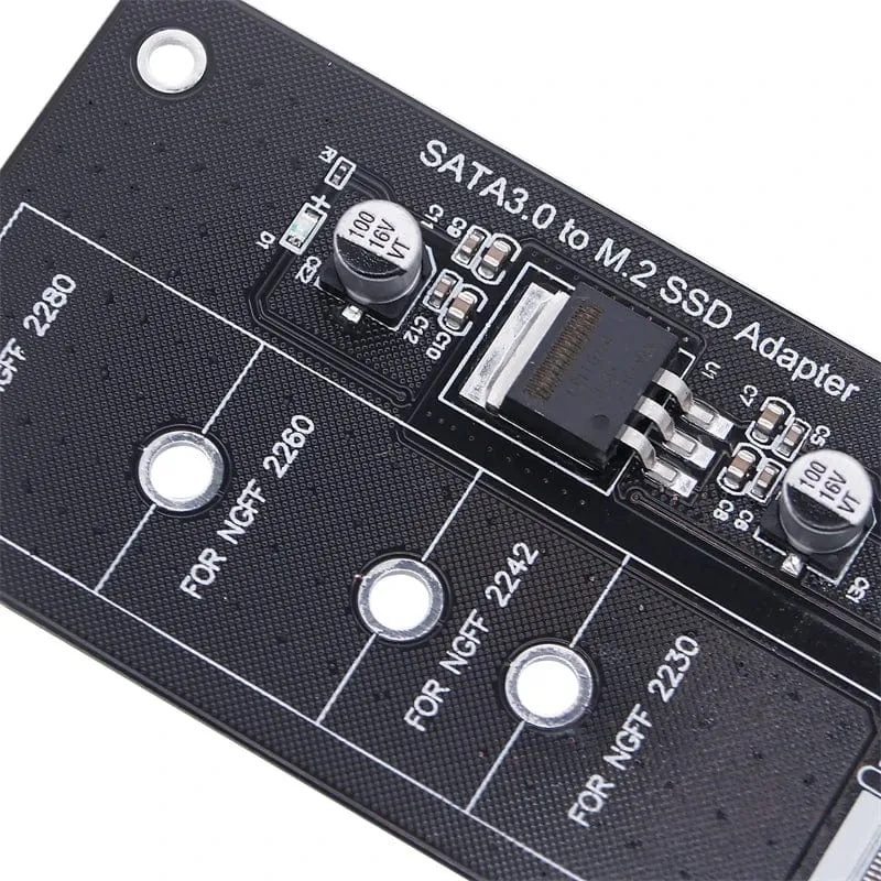 M.2 NGFF SSD zu SATA 3 3.0 Adapterkartenkonverter B B&M Key Protocol Solid State Disk Drive 2230 2280 2242