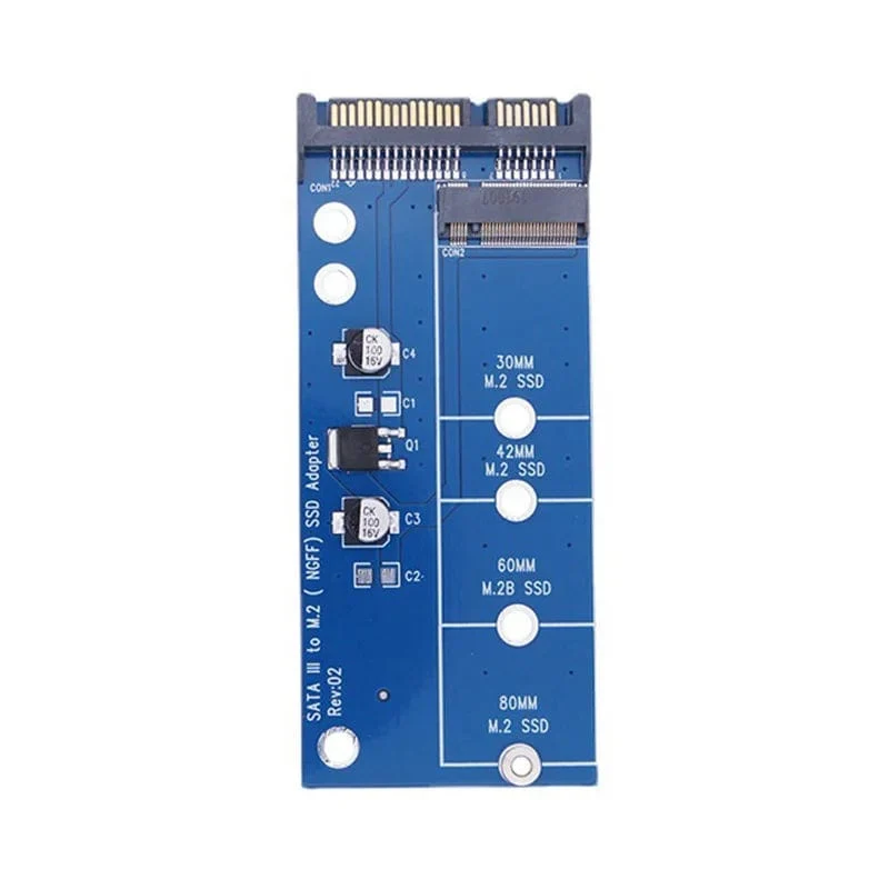 M.2 NGFF SSD zu SATA 3 3.0 Adapterkartenkonverter B B&M Key Protocol Solid State Disk Drive 2230 2280 2242
