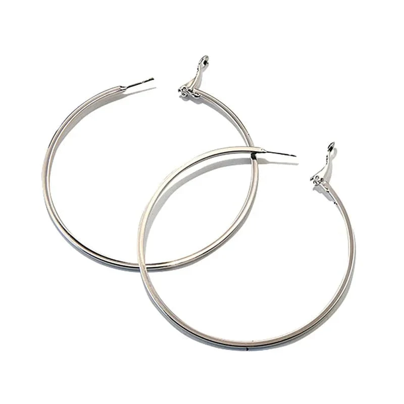 EK2088 Punk Big Size Creolen Brincos Trendy Party Übertrieben Gold Silber Farbe Runde Kreis Ohrringe für Frauen Schmuck