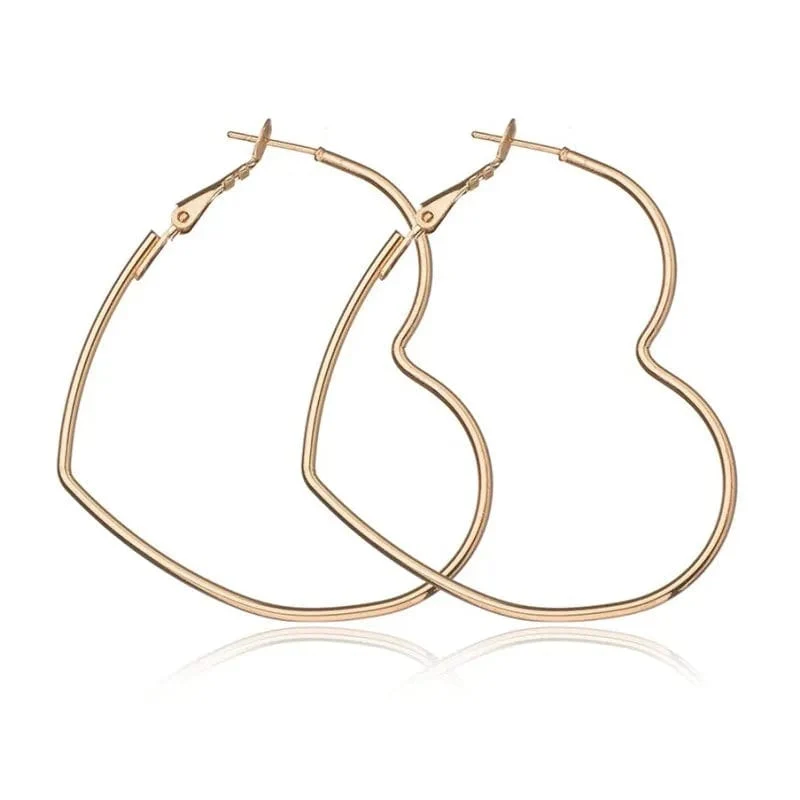 Großer Kreis Glatt 4cm 6cm 7cm 8cm Frauen Gold Übertreibung Metall Große Creolen Nagelneu und Hohe Qualität Ohr Schmuck Geschenk Aros