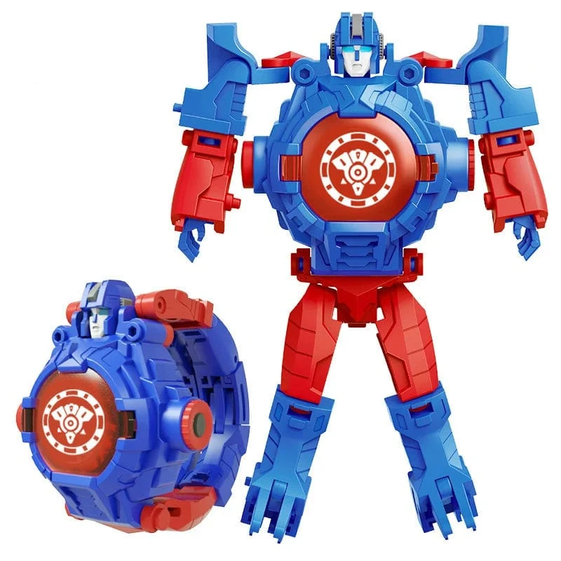 Disney Spiderman 24 Projektionsmuster Kinderuhren für Jungen Verformungsroboter Projektions-elektronische Uhr Kinder Weihnachten