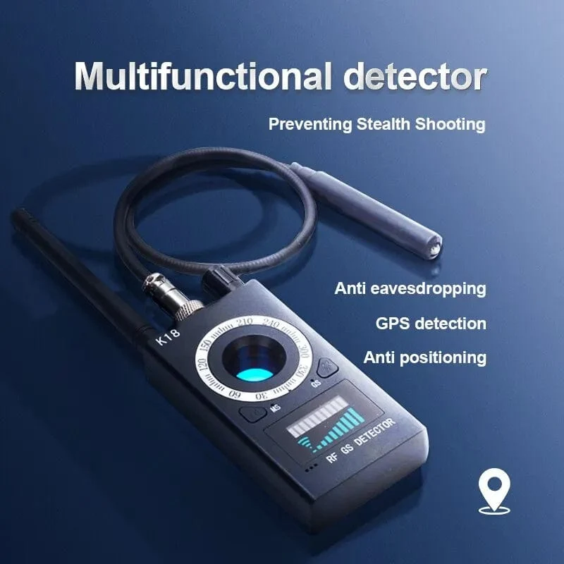 K18 Multifunktions-Anti-Candid-Cam-Funkobjektiv-Gerätefinder 1 MHz - 6.5 GHz GSM Audio Bug Finder GPS-Signal RF-Tracker erkennen