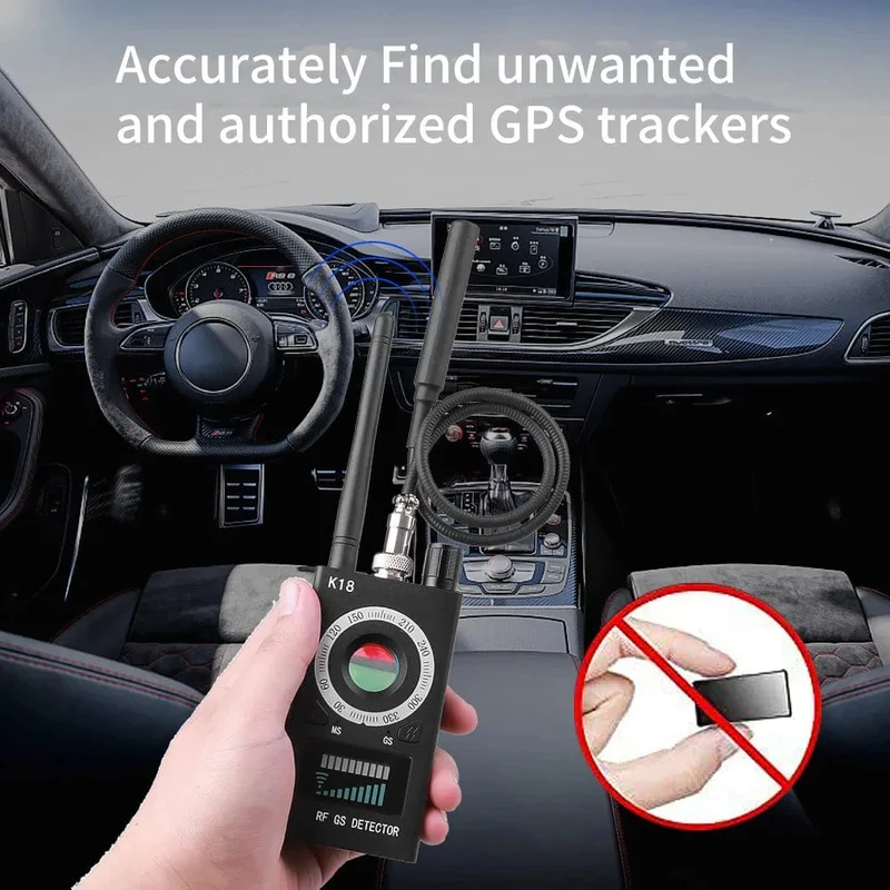 K18 Multifunktions-Anti-Candid-Cam-Funkobjektiv-Gerätefinder 1 MHz - 6.5 GHz GSM Audio Bug Finder GPS-Signal RF-Tracker erkennen