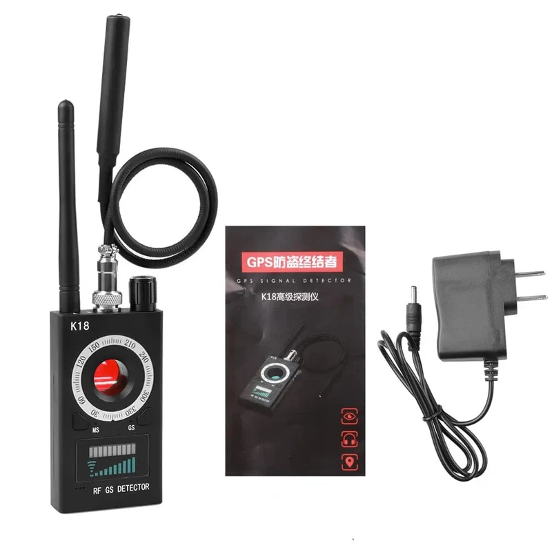 K18 Multifunktions-Anti-Candid-Cam-Funkobjektiv-Gerätefinder 1 MHz - 6.5 GHz GSM Audio Bug Finder GPS-Signal RF-Tracker erkennen
