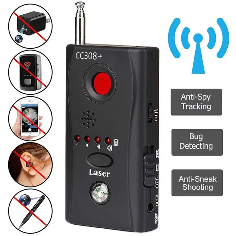 K18 Multifunktions-Anti-Candid-Cam-Funkobjektiv-Gerätefinder 1 MHz - 6.5 GHz GSM Audio Bug Finder GPS-Signal RF-Tracker erkennen