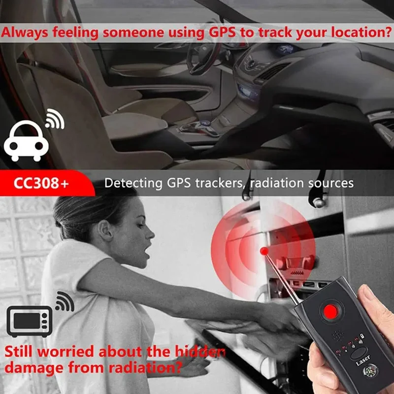 K18 Multifunktions-Anti-Candid-Cam-Funkobjektiv-Gerätefinder 1 MHz - 6.5 GHz GSM Audio Bug Finder GPS-Signal RF-Tracker erkennen