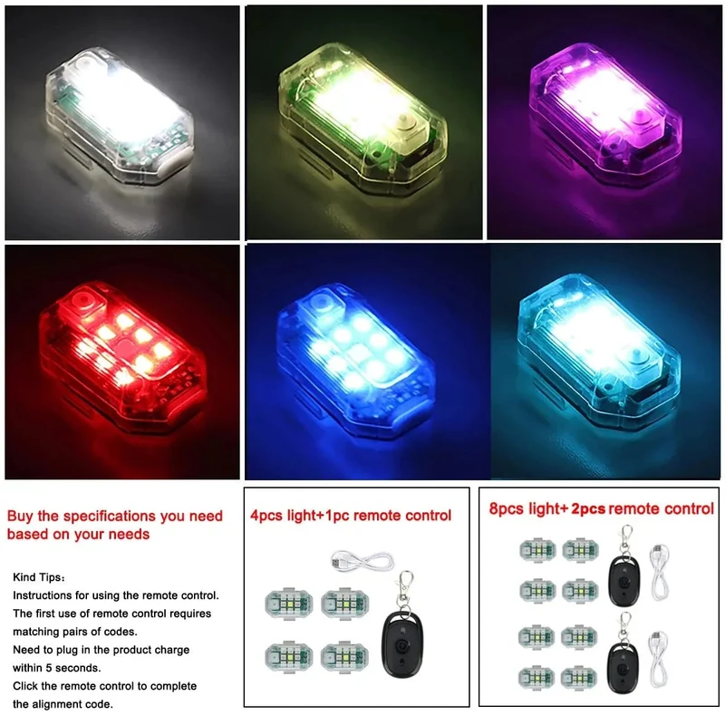 Highlight Drahtlose Fernbedienung LED Strobe Licht Drone Strobe Licht Flugzeug Strobe Lichter Flash Position Drahtlose Licht
