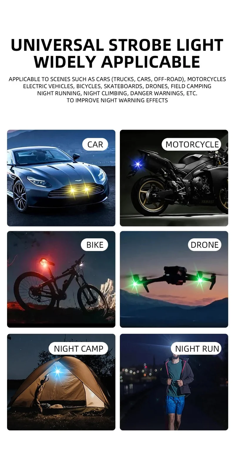 Highlight Drahtlose Fernbedienung LED Strobe Licht Drone Strobe Licht Flugzeug Strobe Lichter Flash Position Drahtlose Licht