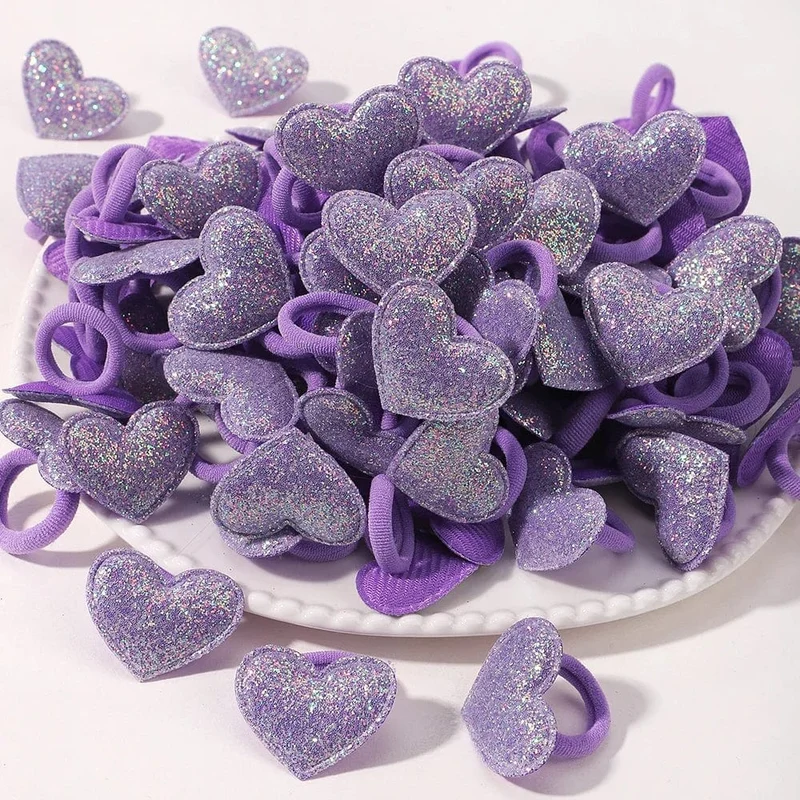 20 stücke Kinder Elastische Haarbänder Mädchen Plüsch Ball Gummiband Für Kinder Sweets Scrunchie Haargummis Clip Baby Haar Zubehör
