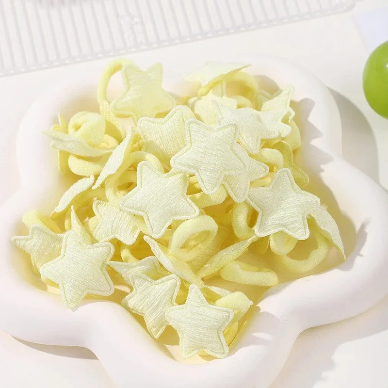 20 stücke Kinder Elastische Haarbänder Mädchen Plüsch Ball Gummiband Für Kinder Sweets Scrunchie Haargummis Clip Baby Haar Zubehör