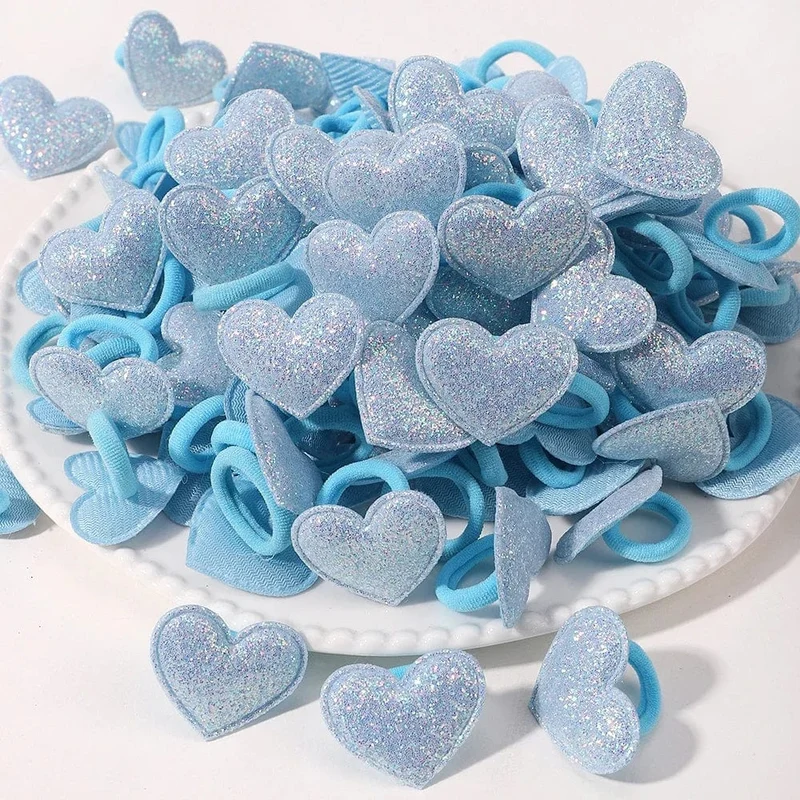 20 stücke Kinder Elastische Haarbänder Mädchen Plüsch Ball Gummiband Für Kinder Sweets Scrunchie Haargummis Clip Baby Haar Zubehör