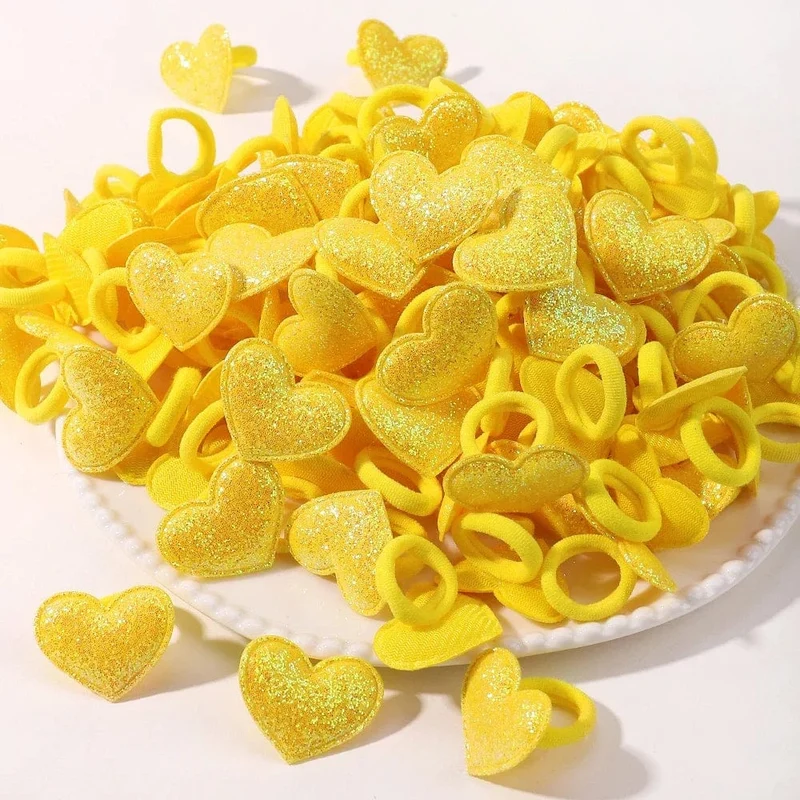20 stücke Kinder Elastische Haarbänder Mädchen Plüsch Ball Gummiband Für Kinder Sweets Scrunchie Haargummis Clip Baby Haar Zubehör