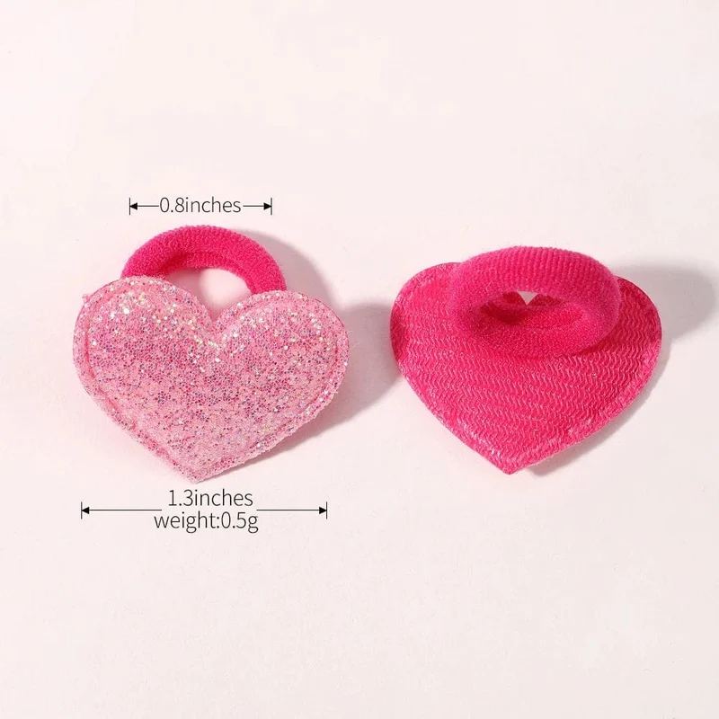 20 stücke Kinder Elastische Haarbänder Mädchen Plüsch Ball Gummiband Für Kinder Sweets Scrunchie Haargummis Clip Baby Haar Zubehör