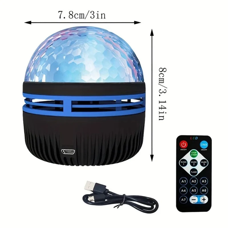Sternenprojektor Licht 7 Farben Fernbedienung Polar Projektion Nachtlicht für Schlafzimmer Home Decor Zimmer Weihnachtsfeier Disco
