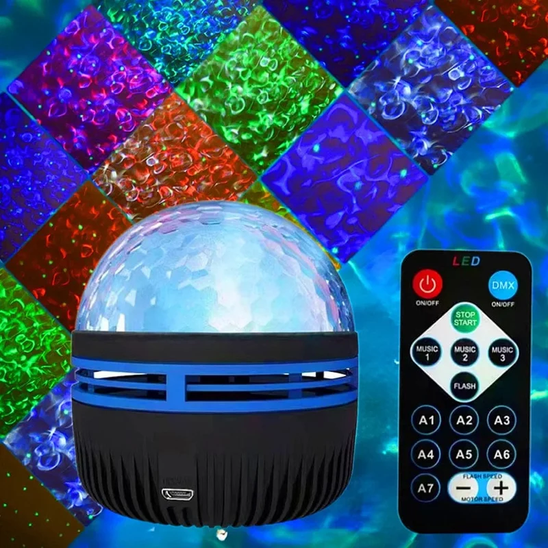 Sternenprojektor Licht 7 Farben Fernbedienung Polar Projektion Nachtlicht für Schlafzimmer Home Decor Zimmer Weihnachtsfeier Disco