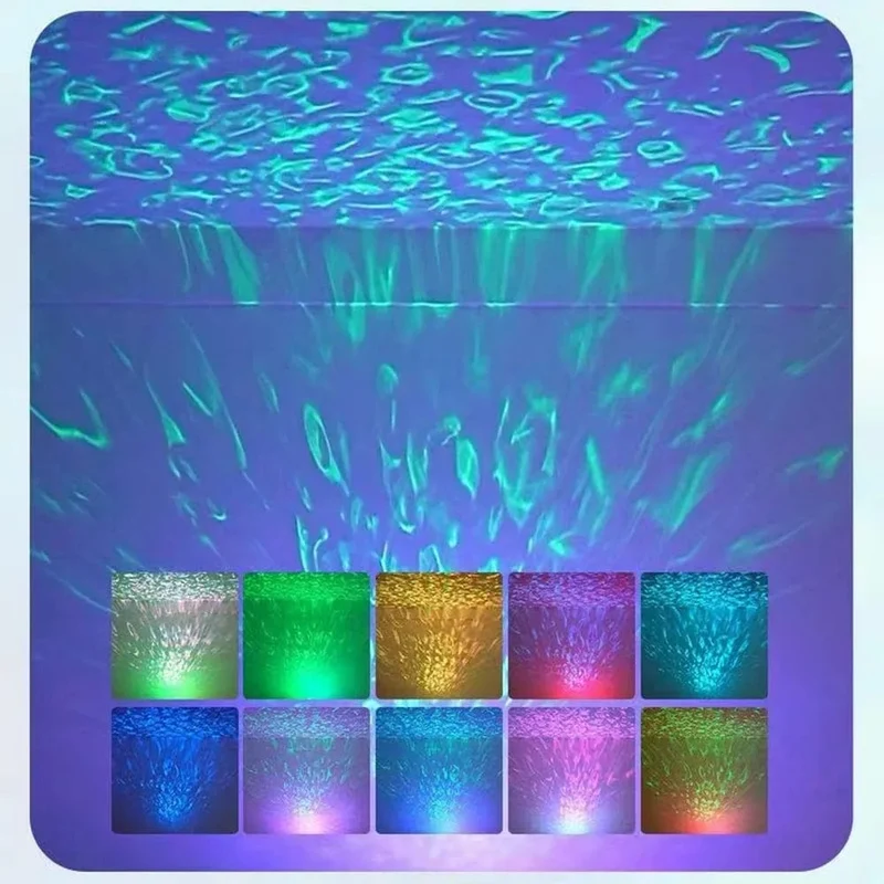 Sternenprojektor Licht 7 Farben Fernbedienung Polar Projektion Nachtlicht für Schlafzimmer Home Decor Zimmer Weihnachtsfeier Disco