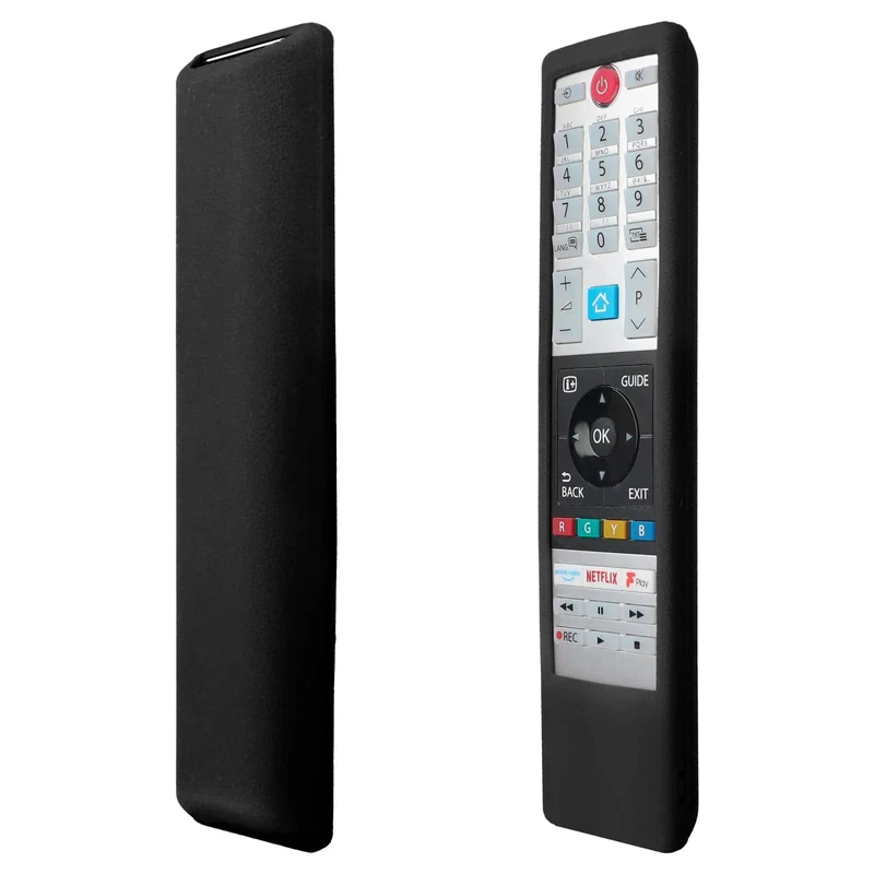 Silikonhülle passend für die Toshiba Home Smart TV-Fernbedienung CT-8541 CT-8533 CT-8528 Schutzhülle Anti-Rutsch-Schutz