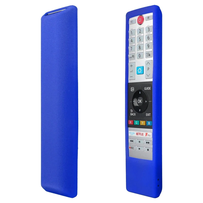 Silikonhülle passend für die Toshiba Home Smart TV-Fernbedienung CT-8541 CT-8533 CT-8528 Schutzhülle Anti-Rutsch-Schutz