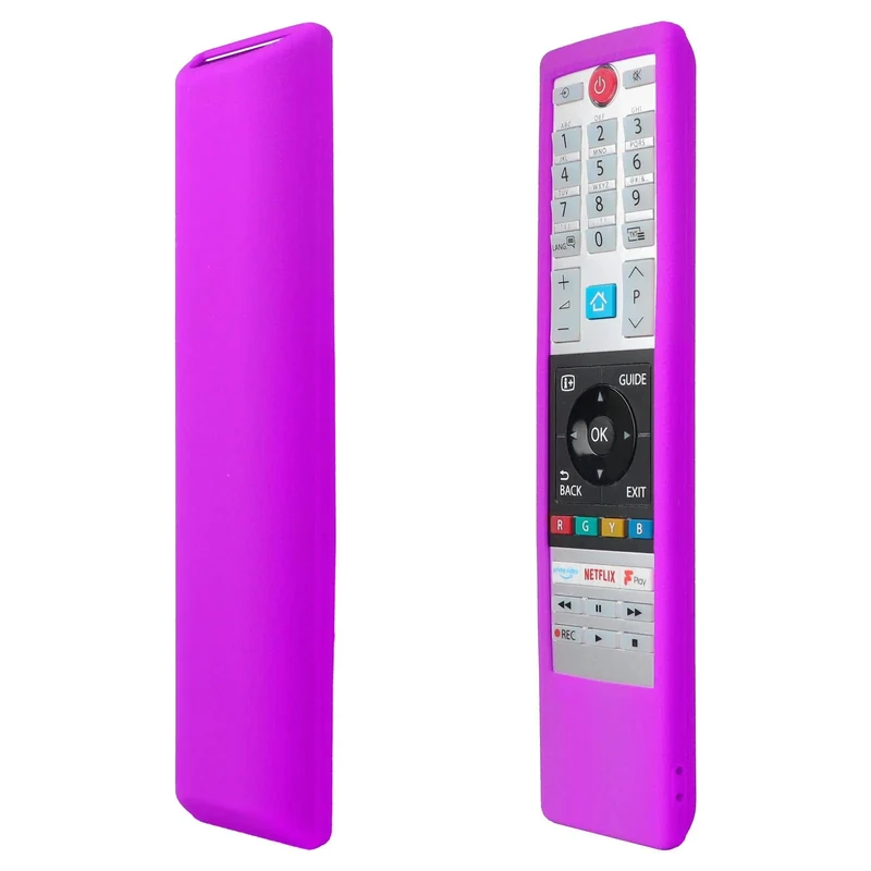 Silikonhülle passend für die Toshiba Home Smart TV-Fernbedienung CT-8541 CT-8533 CT-8528 Schutzhülle Anti-Rutsch-Schutz