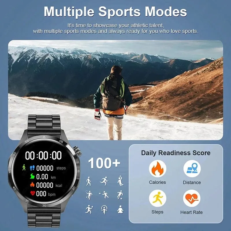 2024 Neue GPS Smart Watch Männer für Huawei GT4Pro HD-Bildschirm Bluetooth-Anrufuhren NFC IP68 wasserdicht Blutzucker Smartwatch Frau