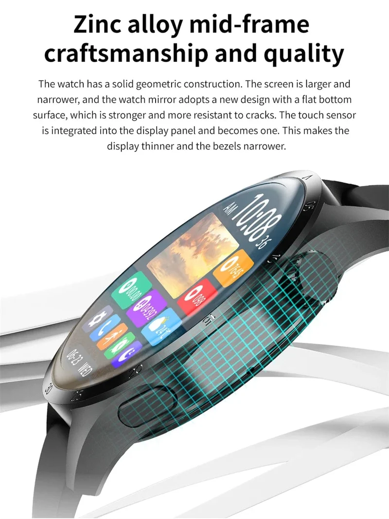2024 Neue GPS Smart Watch Männer für Huawei GT4Pro HD-Bildschirm Bluetooth-Anrufuhren NFC IP68 wasserdicht Blutzucker Smartwatch Frau