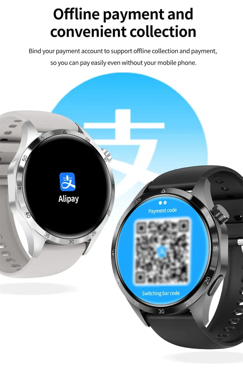 2024 Neue GPS Smart Watch Männer für Huawei GT4Pro HD-Bildschirm Bluetooth-Anrufuhren NFC IP68 wasserdicht Blutzucker Smartwatch Frau