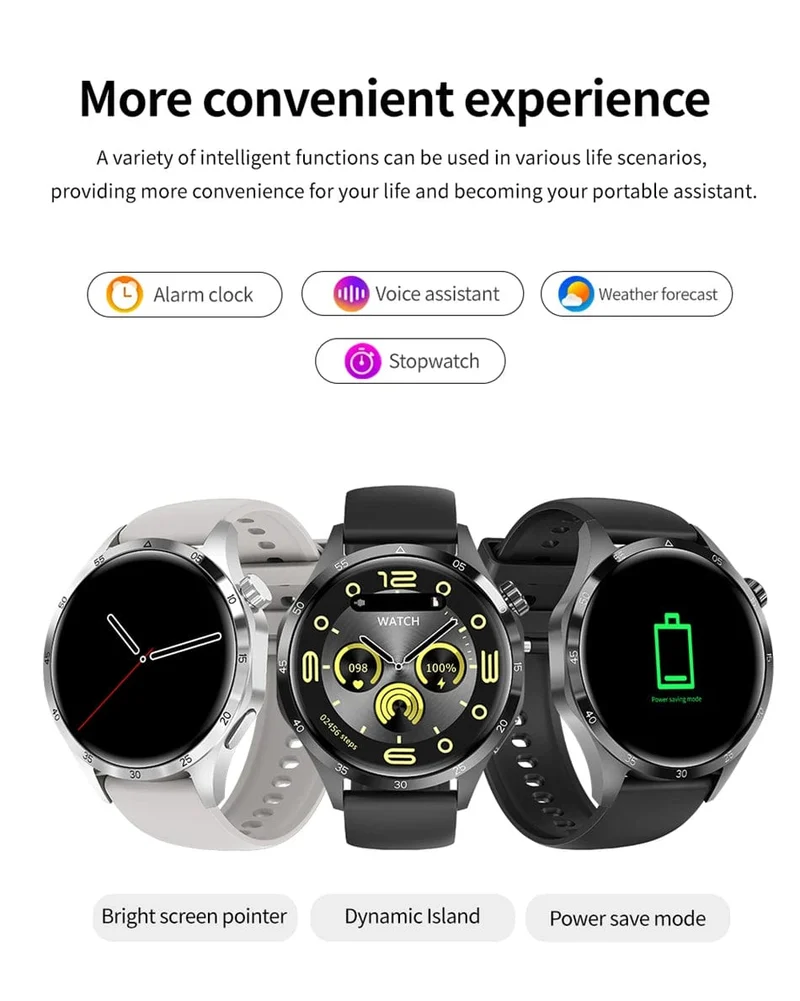 2024 Neue GPS Smart Watch Männer für Huawei GT4Pro HD-Bildschirm Bluetooth-Anrufuhren NFC IP68 wasserdicht Blutzucker Smartwatch Frau