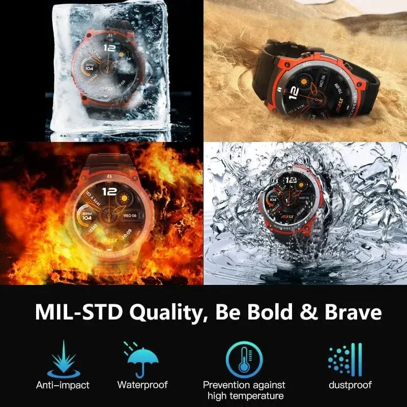 [Weltpremiere 2024] MASX Aurora One Smart Watch 1.43'' AMOLED-Display Hi-Fi-Telefongespräche Militärtaugliche Robustheit für Männer
