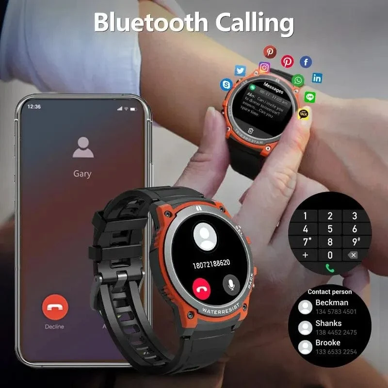 [Weltpremiere 2024] MASX Aurora One Smart Watch 1.43'' AMOLED-Display Hi-Fi-Telefongespräche Militärtaugliche Robustheit für Männer