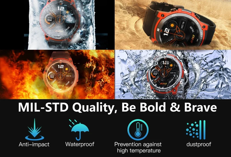 [Weltpremiere 2024] MASX Aurora One Smart Watch 1.43'' AMOLED-Display Hi-Fi-Telefongespräche Militärtaugliche Robustheit für Männer